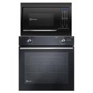 Kit Electrolux de Embutir Forno a Gás 80 Litros com PerfectCook e Micro Ondas 34 Litros com Painel Digital e Função Tira Odor Preto