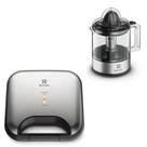Kit electrolux espremedor efficient 600ml e sanduicheira efficient antiaderente 127v
