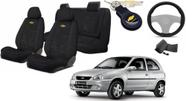 Kit Elegante Capas de Tecido Corsa 1995+2010 + Capa Volante + Chaveiro GM