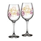 Kit Elegante com 2 Taças de Vinho para Celebrações Festivas