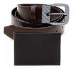 Kit Elegante De Carteira E Cinto Masculino