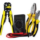 Kit Eletrica 4 Peças Multimetro E Alicates