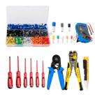 Kit Eletricista Completo Conjunto Profissional Alicate Terminal Conectores