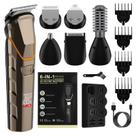 Kit elétrico de limpeza para máquina de cortar cabelo 6 em 1 para homens com USB R Kit elétrico de limpeza para máquina de cortar cabelo 6 em 1 para homens com USB R