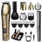 Kit elétrico de limpeza para máquina de cortar cabelo em metal gravado em bronze Kit elétrico de limpeza para máquina de cortar cabelo em metal gravado em bronze