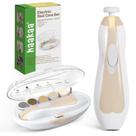 Kit elétrico de lixa de unhas para bebês para cuidados com as unhas do bebê com LED