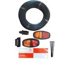 Kit Elétrico Para Carretinha Reboque Com Lanterna Canoinha