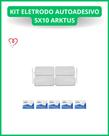 Kit Eletrodo Adesivo 5 x 10 cm com 5 cartelas Retangular com 20 Un. Arktus