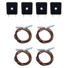 Kit Eletrodo Vela + Interruptor Rotativo Acendimento Automático Fogão Cooktop 4 Bocas 1519 20874 Fit Line 26342 Fischer