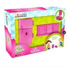 Kit Eletrodomésticos Infantil - Plástico - Brincadeira - Geladeira Armário de Cozinha Mm Multimarca