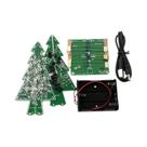 Kit Eletrônico DIY Árvore De Natal 3D LED Com Efeito Flash, 3 Cores E 7 Cores, Montagem Por