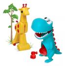 Kit Elka Dino Papa Tudo Comilão e Gina Girafa Corre Corre com Revista 12m+