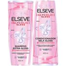 Kit elseve glycolic gloss shampoo condicionador 400ml loreal paris