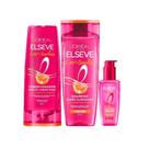 Kit Elseve Liso dos Sonhos Shampoo + Condicionador + Sérum