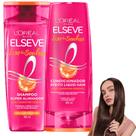 Kit Elseve NovoLiso do Sonhos Shampoo Super Alinhador Condicionador Efeito Liquid Hair AHA Queratina
