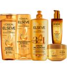 Kit Elseve Óleo Extraordinário Nutrição Secos 3 em1 Tratamento Milagroso Nutritivo Banho de Brilho