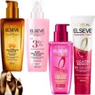 Kit Elseve Sérum Leave In Cicatri Renov Novo Liso dos Sonhos Elixir Gloss Acidificante Antifrizz