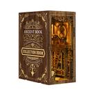 Kit em miniatura DIY Book Nook Ancient Library com luz LED