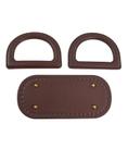 Kit em Pu Base e Alças para Bolsa de Croche Circulo Cor 30 Kit em Pu Base e Alças para Bolsa de Croche Circulo Cor 30
