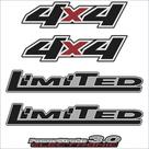 Kit Emblema Adesivo Ford Ranger 4x4 Limited 3.0