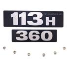 Kit Emblema Letreiro Modelo Potência Compatível Scania 113H + 360 + 6 travas