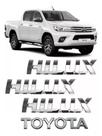 Kit Emblema Porta Dianteira Mala Nova Hilux 2016 2017 2018 Kit Emblema Porta Dianteira Mala Nova Hilux 2016 2017 2018