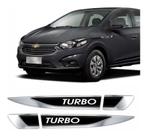 Kit Emblema Prisma Onix Turbo Aplique Lateral Adesivo