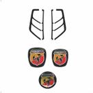 Kit Emblema Punto Abarth Compl. + Adesivo Lanterna Traseira