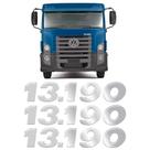 Kit Emblemas 13.190 Volkswagen Adesivo Cromado Resinado Kit Emblemas 13.190 Volkswagen Adesivo Cromado Resinado