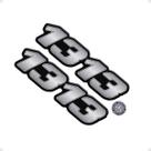 Kit Emblemas 1313 Mercedes Benz Adesivo Lateral Cromado