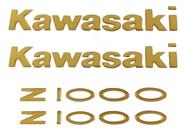 Kit Emblemas Adesivos Resinados compatível Kawasaki Z1000