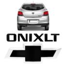 Kit Emblemas Do Onix Mala e Letreiro Onix e LT Black Piano