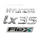 kit emblemas letreiro Hyundai mais ix35 mais Flex 3 Peças ano modelo 2010 a 2015