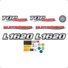 Kit Emblemas Mercedes Eletrônico L 1620 Top Brake Resinados