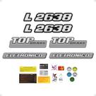 Kit Emblemas Mercedes L 2638 Top Brake Eletrônico - Genérico