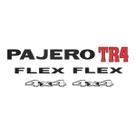 Kit Emblemas Pajero Tr4 Flex 4x4 Preto Adesivos Resinados