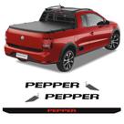 Kit Emblemas Pepper Saveiro Vermelha 2018/2019