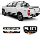 Kit Emblemas S10 High Country 2016/2019 Adesivos Resinados