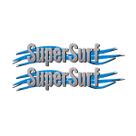 Kit Emblemas Super Surf Azul/Cinza 2003/2008 Modelo Original Kit Emblemas Super Surf Azul/Cinza 2003/2008 Modelo Original