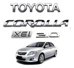 Kit Emblemas Toyota Corolla Xei 2.0 2009 2010 2011 Até 2014