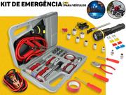 Kit Emergência Maleta 32 Peças Eda P/ Carro Caminhão C/ Cabo Chupeta Chaves E Ferramentas Automotivas Universal