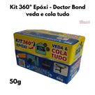 Kit Emergência SoS Massa Epóxi Jumbo a prova d'água 50g secagem rápida - DOCTOR BOND