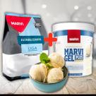 Kit emulsificante 850g + liga neutra m10 1kg p sorvete marvi