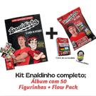 Kit Enaldinho completo: Álbum + 50 Figurinhas + Flow Pack