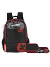 Kit Enaldinho Mochila Costas + Estojo Box e Estojo Triplo