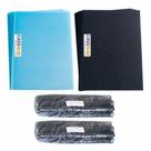 Kit Encadernação 200 Capas A4 + 200 Espirais Pretos 17mm