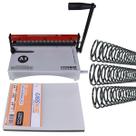 Kit Encadernadora A4 Espiramatic + 100 Capas + 100 Espirais Kit Encadernadora A4 Espiramatic + 100 Capas + 100 Espirais