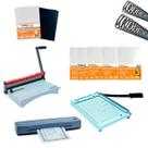 Kit Encadernadora, Plastificadora, Guilhotina + Insumos 110V Kit Encadernadora, Plastificadora, Guilhotina + Insumos 110V