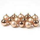 Kit Enfeite Bola Mista Champagne Decoração Arvore Natal 12PC