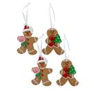 Kit Enfeite de Pendurar Natalino Boneco Ginger Bread 4UN